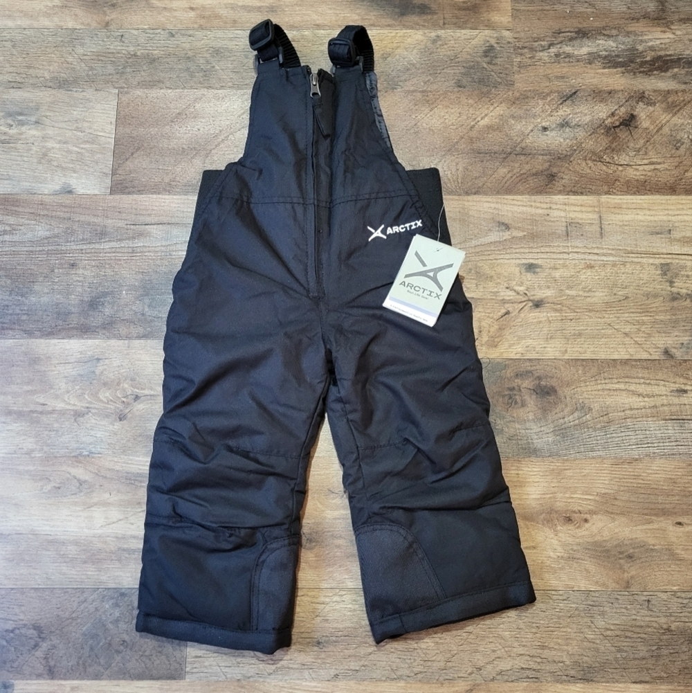 Arctix Kids Black Essential Snow Bib Overalls Size 18M - Picture 2 of 7